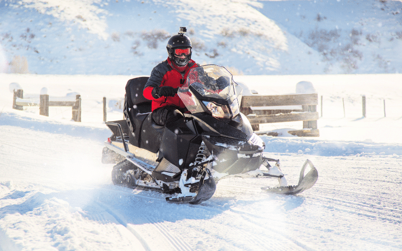 Snowmobiling
