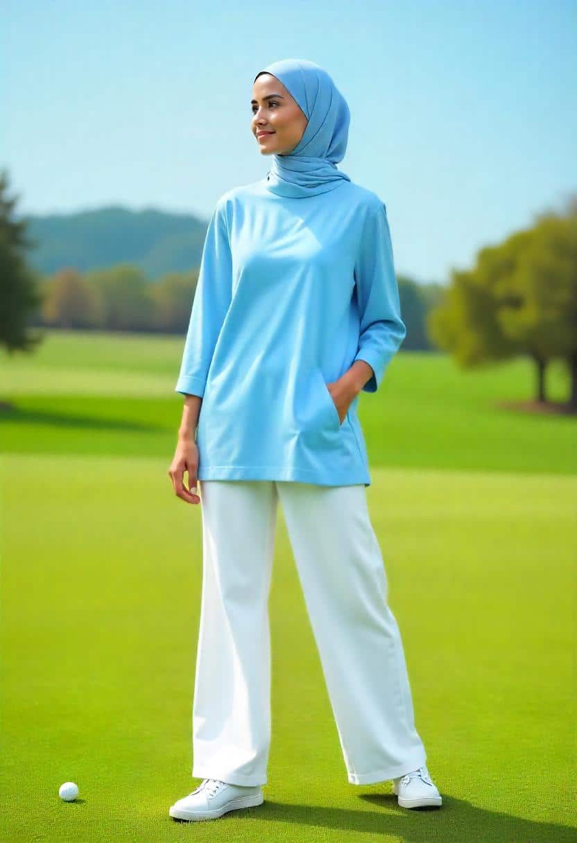 Breezy and Comfortable: Blue and White Duo