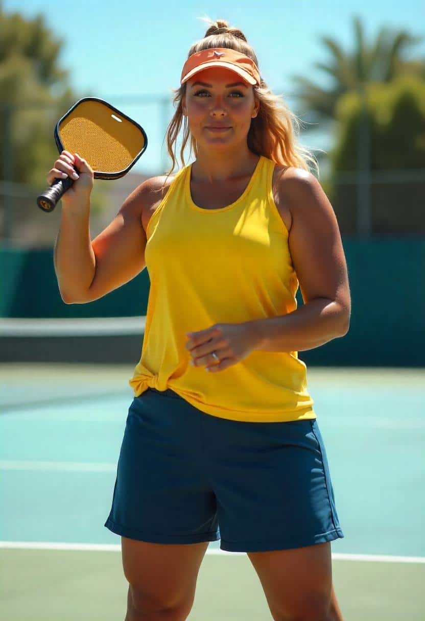 Vibrant Energy: Yellow and Navy Pickleball Outfit